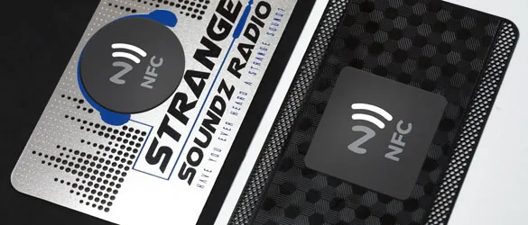 NFC Card In Black and Stainless Steel with Round and Square NFC Tags